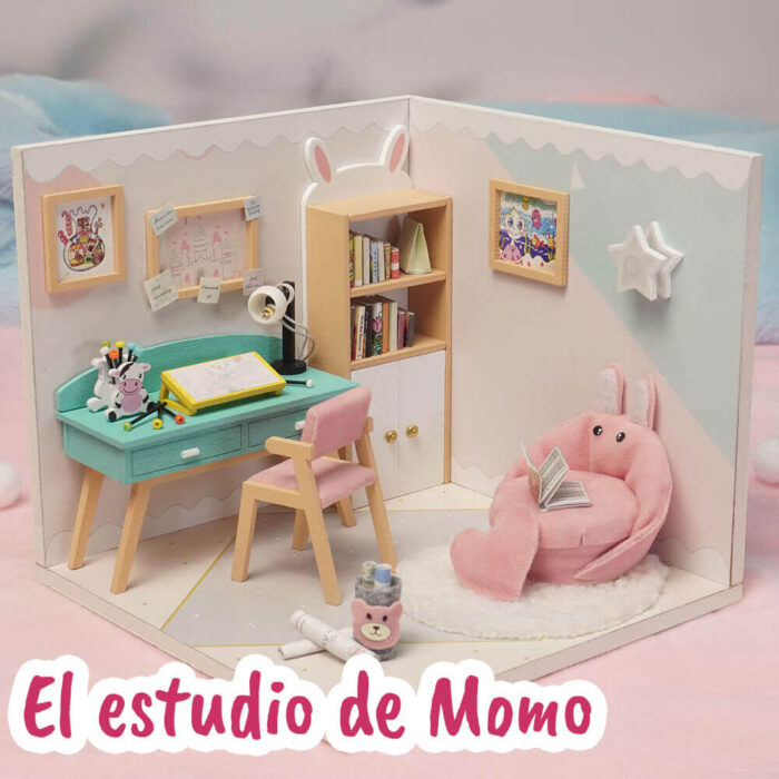 Una imagen de una miniatura montada concretamente la de el estudio de momo