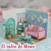 Una imagen de una miniatura montada concretamente la de el salón de momo