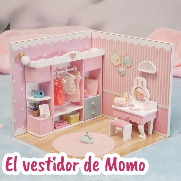 Una imagen de una miniatura montada concretamente la de el vestidor de momo